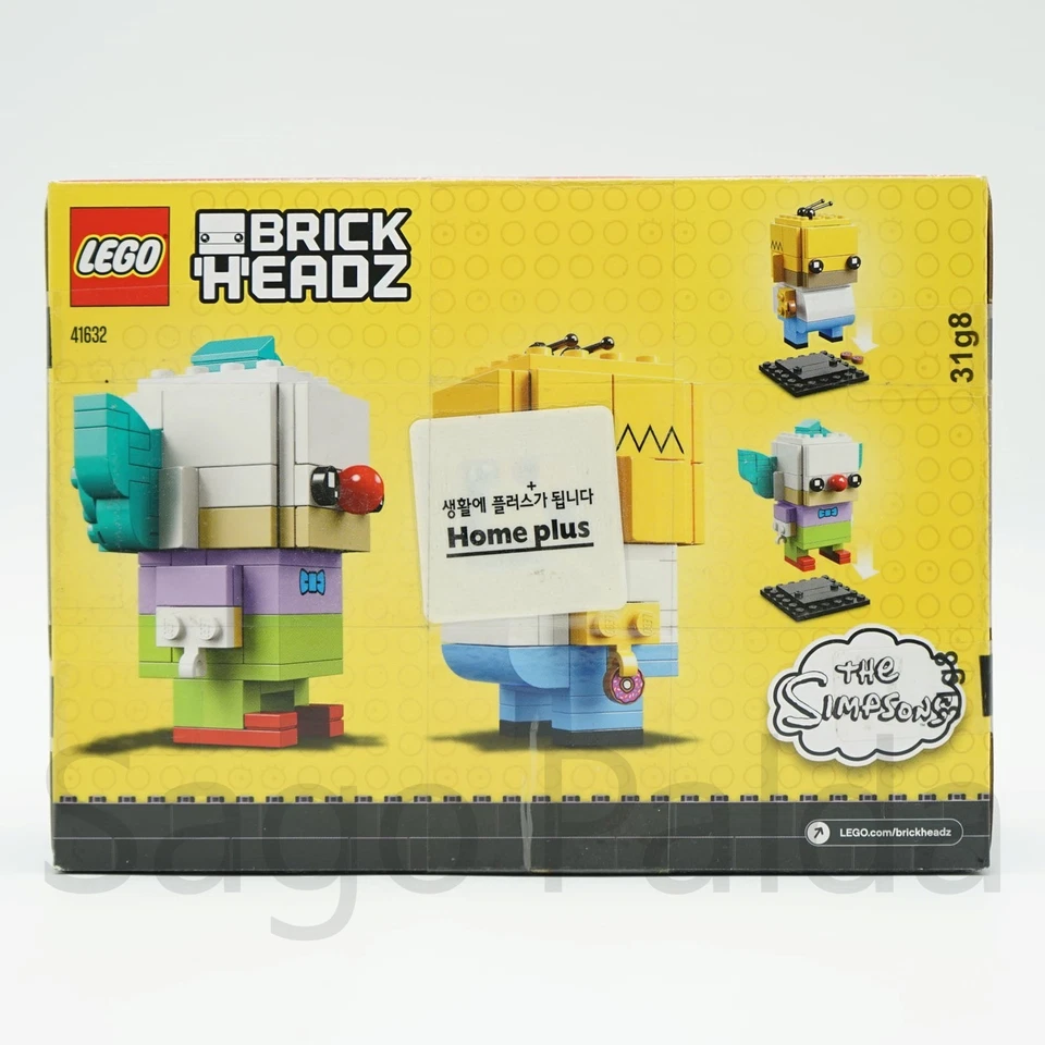 LEGO 41632 Brickheadz Homer Simpson & Krusty the Clown 2018 NEW SEALED **READ** - Image 4 of 4