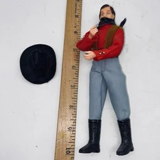Breyer Traditional Male Rider Doll 8” Red Vest Gray Pants Black Boots Hat VTG