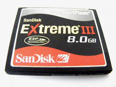 ,, 8GB Compact Flash Card Extreme III 30M/s ( 8 GB CF ) SanDisk gebraucht ,,