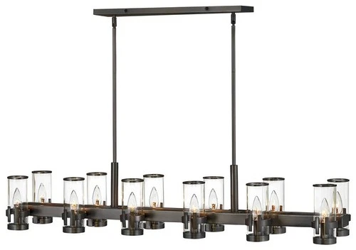 Hinkley Reeve 46" Wide Black Oxide 12-Light Island Chandelier - Picture 2 of 3