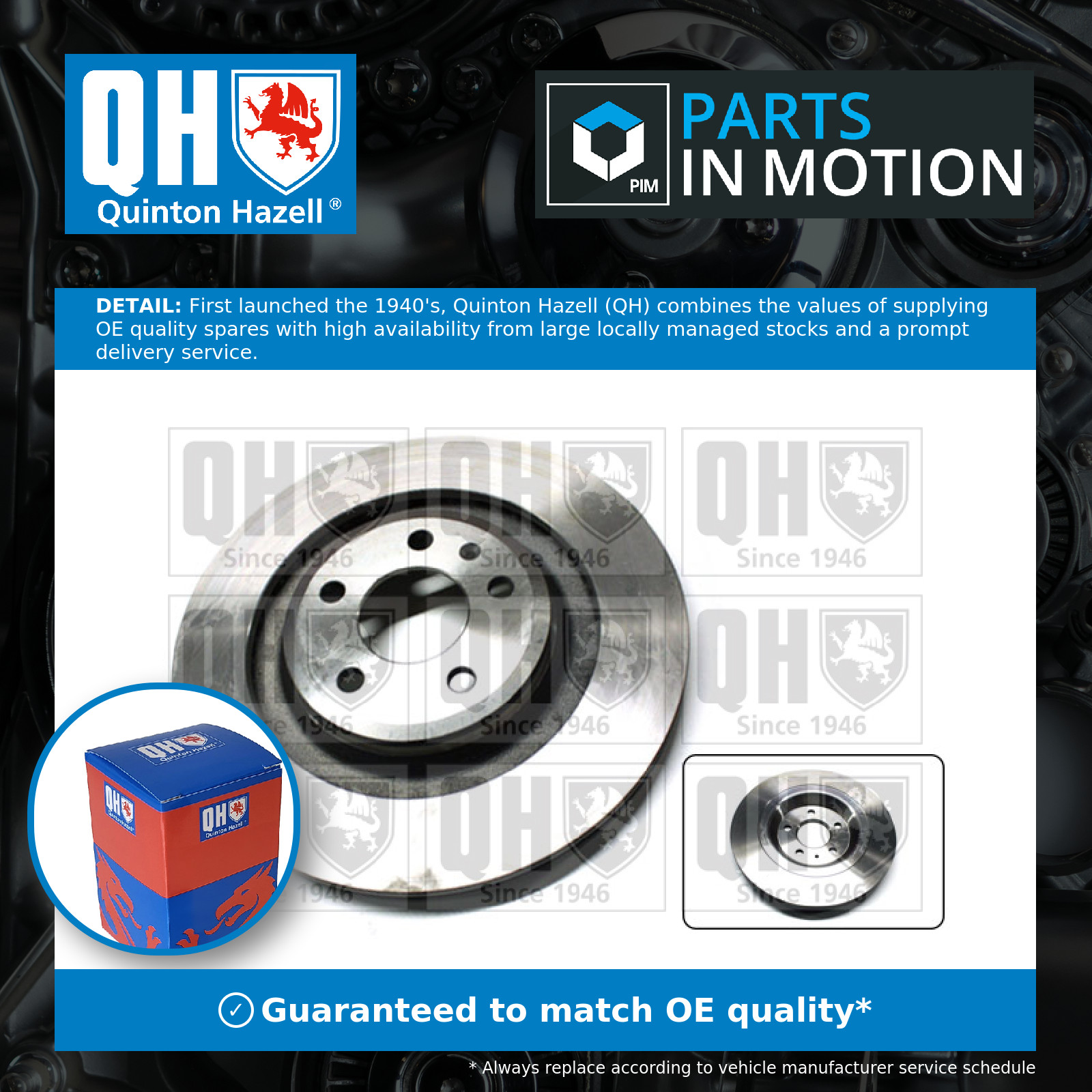 2x Brake Discs Pair Vented 330mm BDC5712 Quinton Hazell Set 8K0615601C Quality