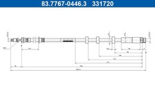 ATE BREMSSCHLAUCH VORDERACHSE passend für VOLVO XC40 | 83.7767-0446.3