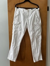 Polo Ralph Lauren White Cargo Pants Vintage 35x32 RL-D67