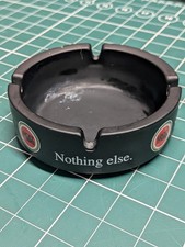 Vintage Lucky Strike Black Glass Ashtray – “Nothing else.” – Made in France