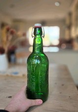 Grolsch 1.5L Green Swing Top Beer Bottle Premium Lager Empty Glass Collectible