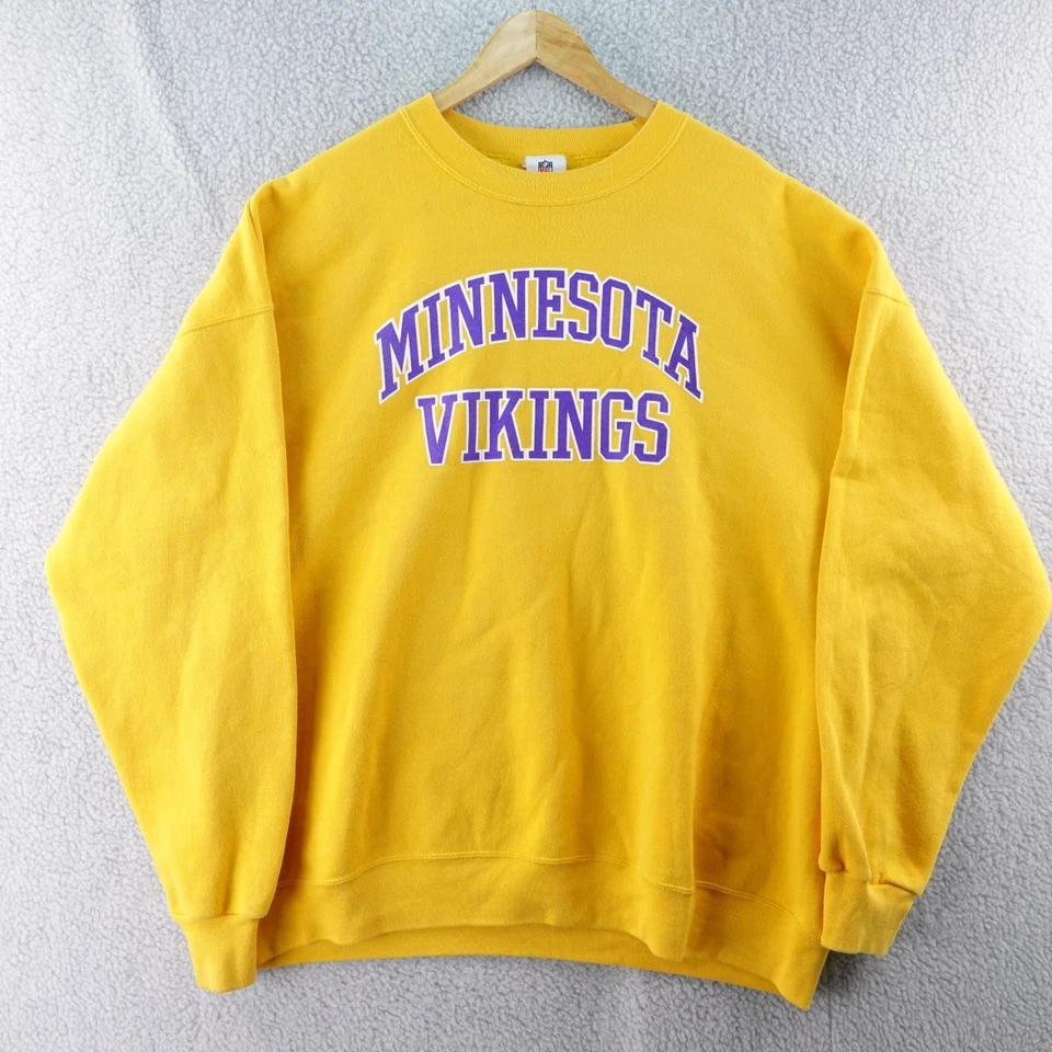 Minnesota Vikings Equipo NFL Hombres 2XL Ropa Sudadera Amarillo Púrpura Fútbol Foto 2 de 4