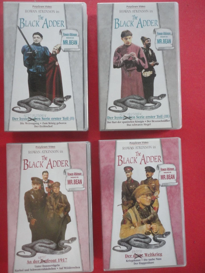 Black Adder, Rowan Atkinson ( Mr. Bean) kompl. Serie 4 VHS, deutsche Sprache - Bild 2 von 4