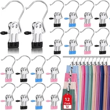 24 Pack Boot Hangers Clips for Closet, Heavy Duty Legging Organizer for Closet H