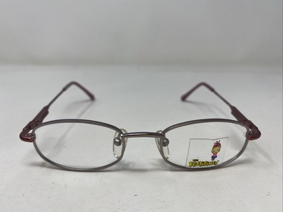 The Flintstones 34-3 41-17-125 Pewter/Rose Full Rim Eyeglasses Frame U326