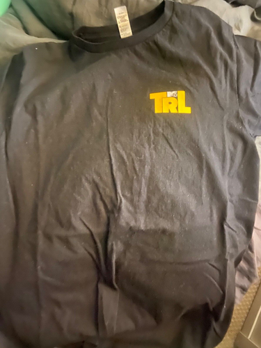 Vintage MTV TRL Total Request Live Logo Double Sided T-Shirt Size Small - Rare