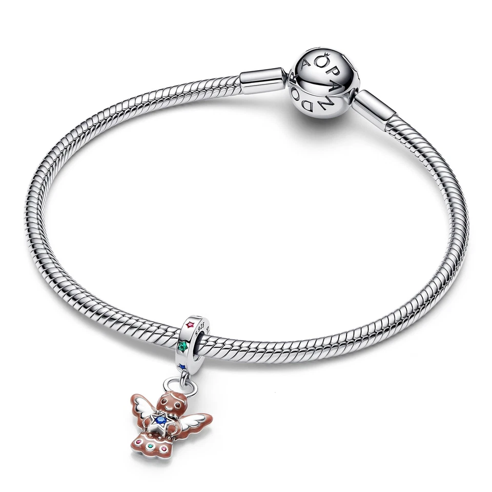 PANDORA Gioielli Argento Charm-Pendente Pan Di Zenzero Angelo 794247C01 - Immagine 3 di 4