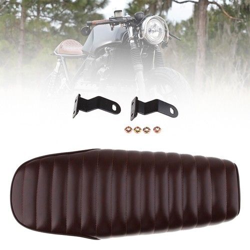 Seat Cushion Brown Cafe Racer Motor Pad Universal High quality - Picture 10 of 11