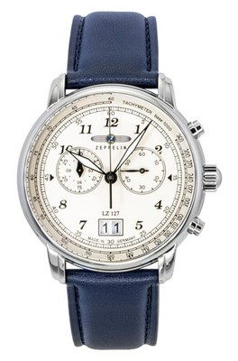 Zeppelin LZ127 Analog Leather Strap Beige Dial Quartz Men's Watch Z86841
