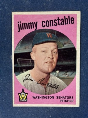 1959 Topps #451 Jimmy Constable Washington Senators VG