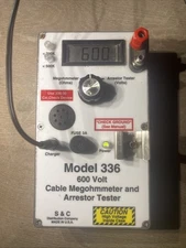 RAILROAD SIGNAL S&C MODEL 336 CABLE MEGGER & ARRESTOR TESTER