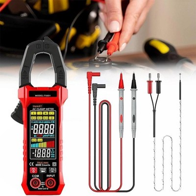 Digital Clamp Meter AC/DC-Voltage Multimeter Temp Volt Amp Tester LCD  