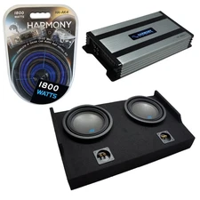 Alpine S-W10D2 10" Car Subwoofer Fits 15-25 Ford F150 Super Cab w/ HA-A800.1 Amp