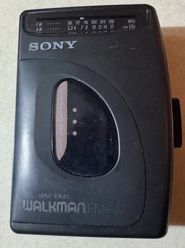 Sony AM/FM Walkman Portable Cassette Player WM-FX21 For Parts Or Repair