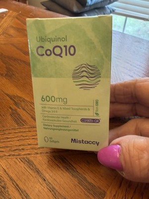 CoQ10 600mg Softgels | High Absorption CoQ10 Ubiquinol Supplement | Reduced F...