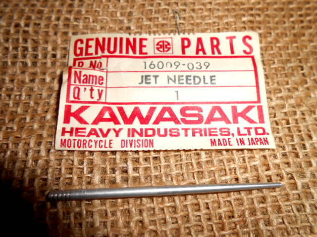 キリン 38 39 NOS Kawasaki Carburetor Jet Needle # 5EL9 1971 F8 Enduro 16009-039