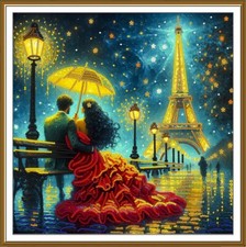 Embroidery Kit Bead needlepoint DIY Beadwork stitching Lovers in Paris Beading