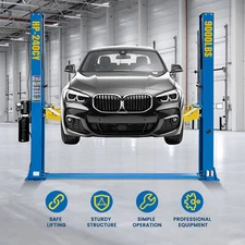 110 V Two Post Car Lift 9,000 LBS Floor Plate Auto Hoist Truck Lift for Home