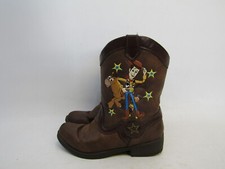 Disney Toy Story Woody Little Kids Youth Size 12 Brown Zip Cowboy Boots
