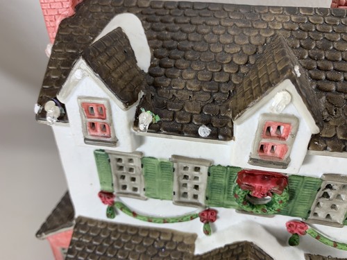 Christmas Village Light up House Building LEMAX Dickensvale LIMITED W/Brick Wall - Picture 7 of 19
