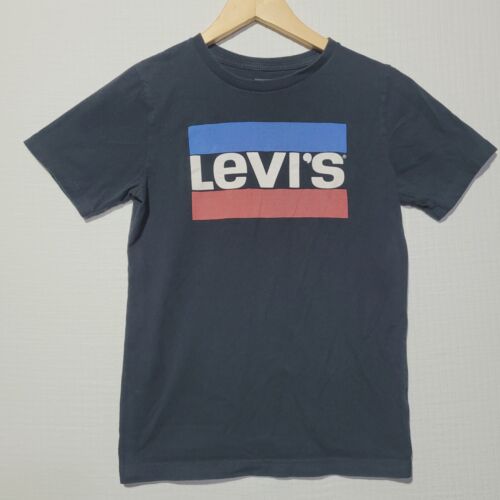 Boy's Large 12-13 years Levi's black graphic American t-shirt Tee Shirt
