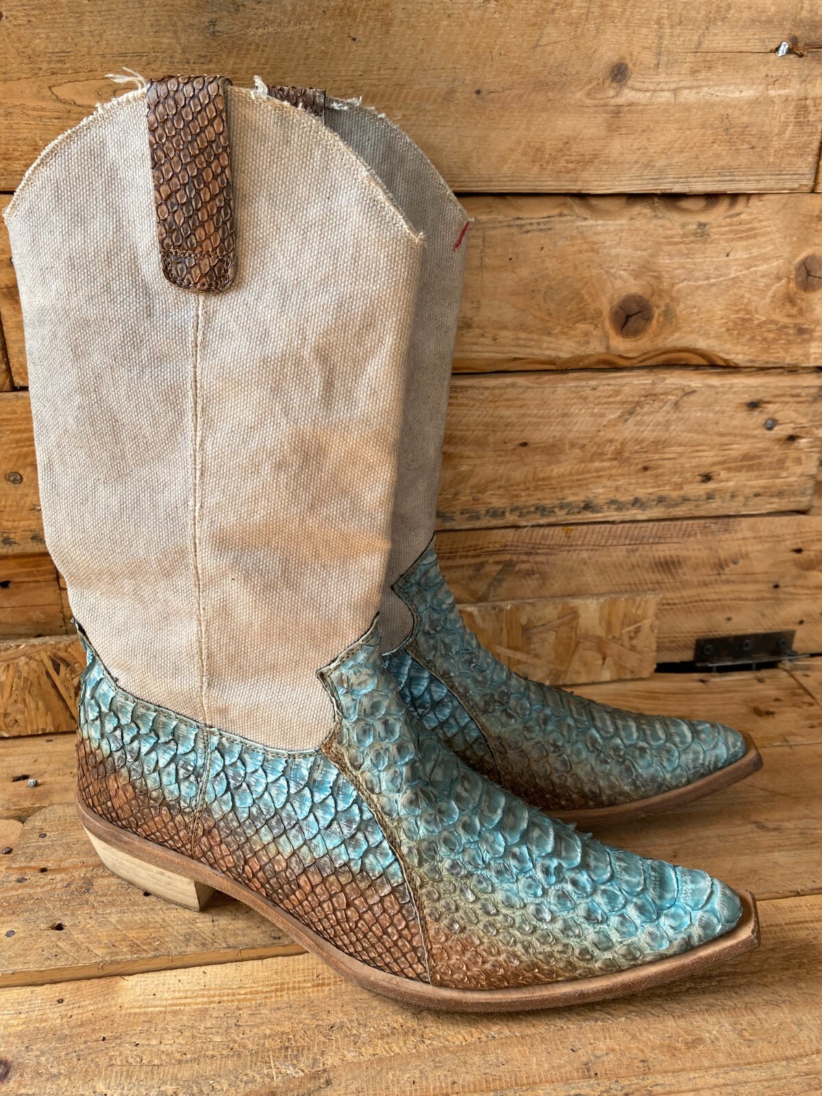 Roberto cavali western cowboys python  exotic, sn… - image 5