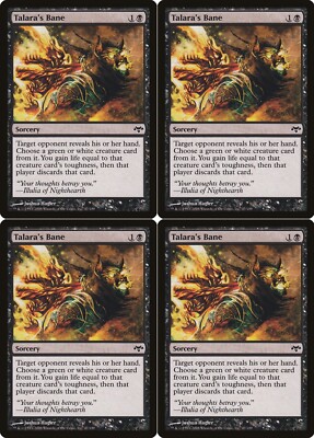 Talara's Bane X4 Eventide Playset MTG Magic the Gathering Excellent 2Fire Games