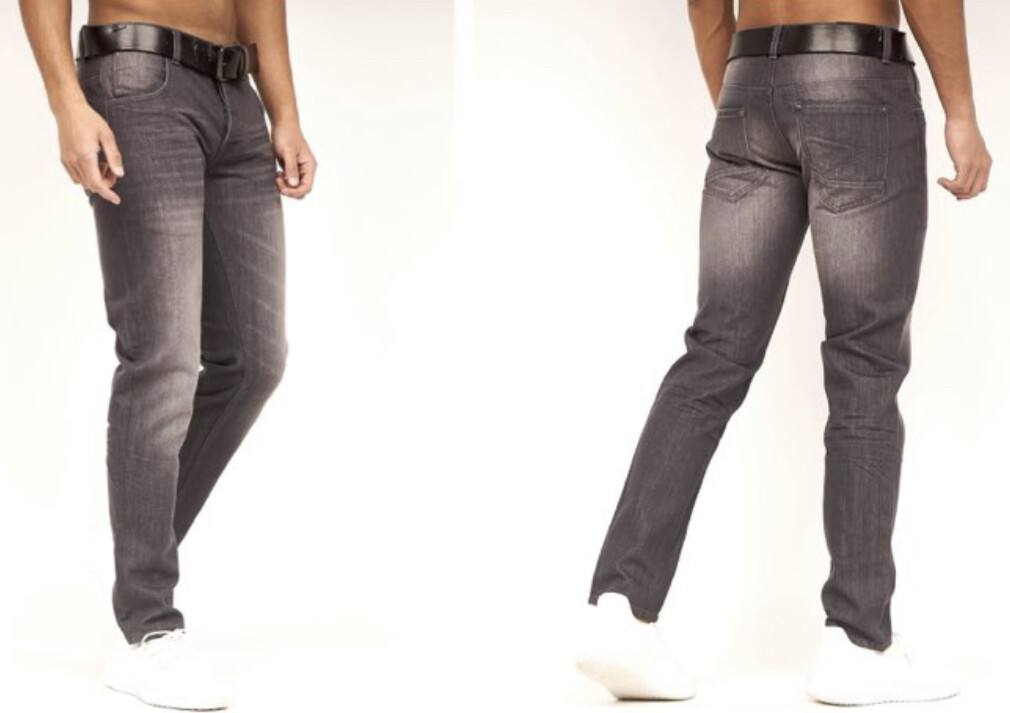 Mens Crosshatch Jeans Denim Slim Fit WAYNE Sizes 28"48" Straight Leg NEW eBay