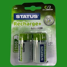 12x C Rechargeable NiMH Batteries, HR14, 1.2V, 2500mAh, Ni-Mh