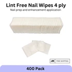 400 Lint Free Nail Wipes 4 Ply Nail Polish Removal Enhancements Manicure Pedi