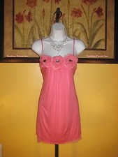 NWT bebe Pink Rosette Dress Size S