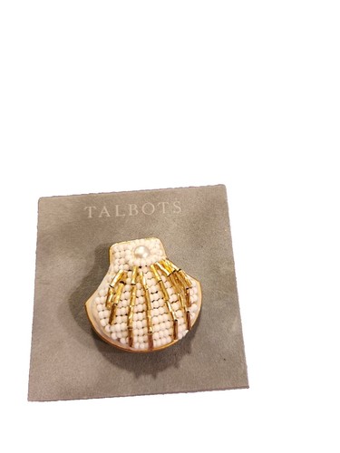 Broche Talbots Pigne Scintillante Dorée - Thème Vacances/Fêtes - Neuf Avec étiquette