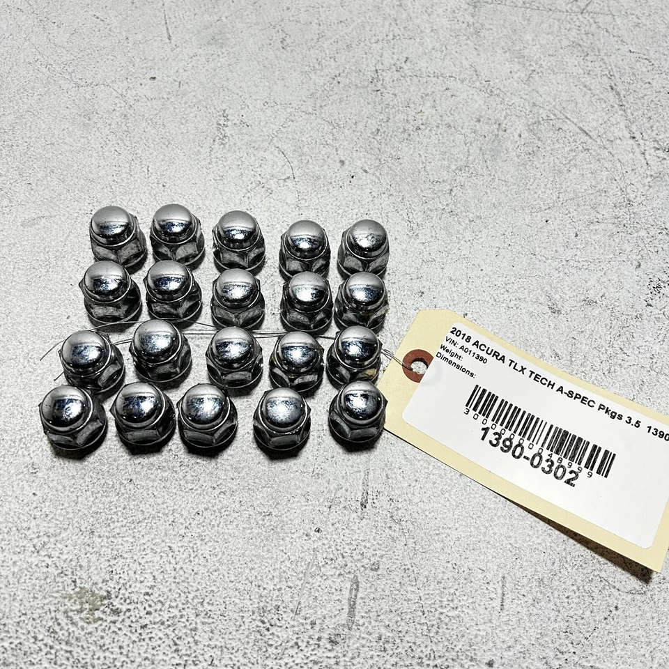 Juego de 20 tuercas cromadas para rueda Acura TLX 2015-2020 OEM Foto 2 de 4