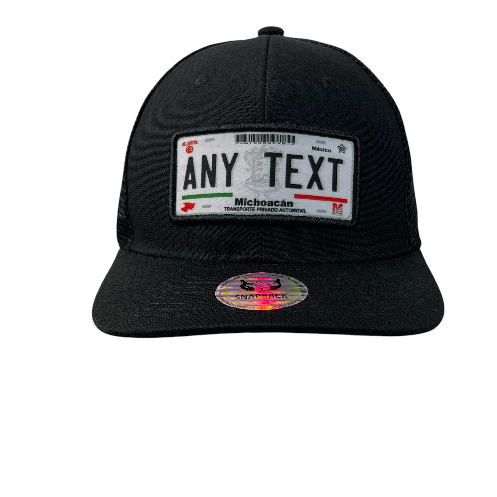 Michoacan ANY TEX Black Snapback, Any name or City Adjustable New Unisex