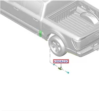 2021 thru 2023 F-150 OEM Genuine LH-Driver Side Stone Rock Guard Trim Moulding