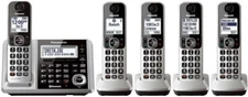 Panasonic KX-TG175C 5 Handsets Cordless Phone System Long Range with Link to Cel