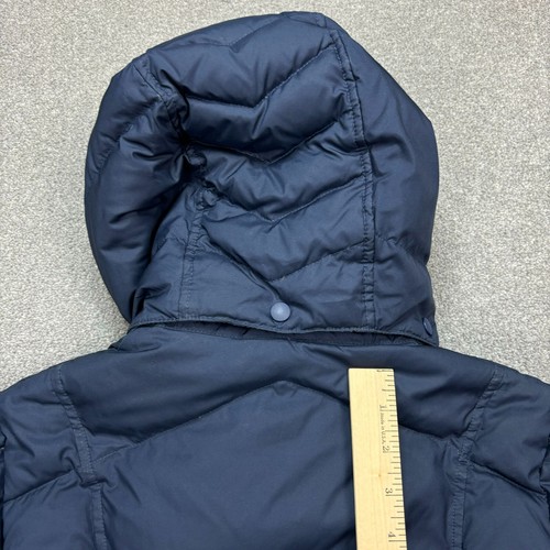 Patagonia Jacket Womens Small Blue Duck Down With It Parka Puffer Hood Coat Lady - Picture 14 of 14