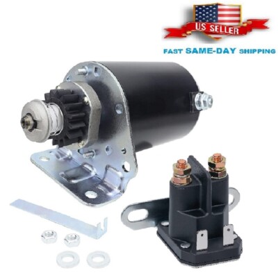 Starter and Relay Solenoid for John Deere LA120 LA130 LA135 LA140 LA145 LA150