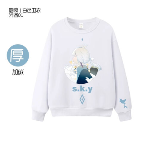 Sky:Children of the Light owl Round Neck Sweater Sky White Bird Pullover Costume - 第 31/33 張圖片