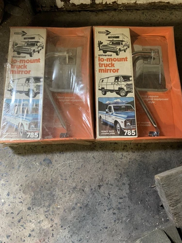 Robert Universal Lo Mount Truck Mirror Heavy Duty Crome Plate #785