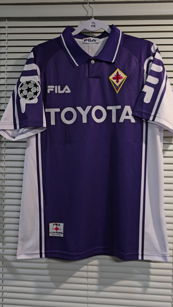 ACF FIORENTINA 99/00 HOME - Jersey Retro - BATISTUTA # 9 - XL (USA