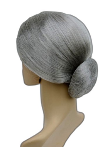 Granny Bun Wig Old Woman Style Fashion Fancy Dress Stag Hen Party Accessory - Picture 3 of 3