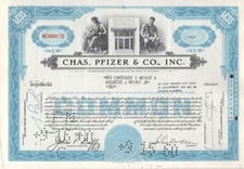 Chas. Pfizer & Co - Original Stock Certificate - 1957 - NC089172