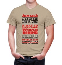 T-SHIRT JUMANJI FILM ANNI 90 ROBIN WILLIAMS CULT MOVIE GIOCO DI SOCIETA'