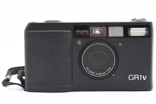 LCD OK [NEAR MINT] Ricoh GR1v Black Point & Shoot 35mm Film Camera  From JAPAN