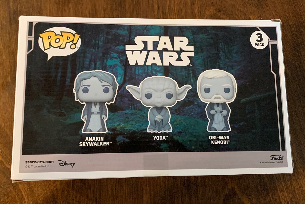 Funko Pop! Star Wars Force Ghost 3 Pack, Anakin, Yoda, ObI Funko Pop! Star Wars Force Ghost 3 Pack, Anakin, Yoda, ObI